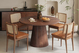 Tafel 'Tommy' 130 cm Rond Mango hout Bruin