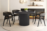Tafel 'Lagos' 120 cm Rond Decor Donkerbruin