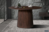 Tafel 'Miguel' 130 cm Rond Mango hout Donkerbruin