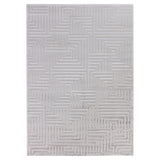 Dream 1114 Silver/Zilver Modern Vloerkleed Japandi Stijl Laagpolig Tapijt