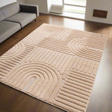 Art 1121 Rose Scandinavisch Japandi Vloerkleed Binnen Buiten Tapijt