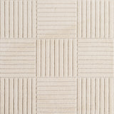 voorzijde van Art Creme Japandi Geruit Vloerkleed