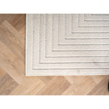 Japandi Vloerkleed Geometrisch Crème