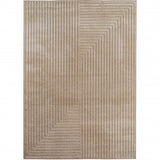 Japandi Vloerkleed Nova - Strak Geometrisch Design Beige