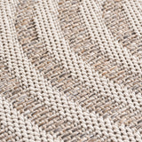 Desert Beige Geweven Japandi Vloerkleed Indoor/Outdoor Tapijt Tuinkleed