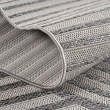 Desert Gray/Grijs Geweven Japandi Vloerkleed Indoor/Outdoor Tapijt Tuinkleed