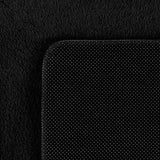 Velvet Fluffy Zachte vloerkleed zwart