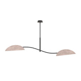 Plafondlamp LOTUS Grijs – 2-Lichts Design Lamp