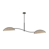 Plafondlamp LOTUS Naturel – 2-Lichts Design Lamp