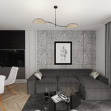 Plafondlamp LOTUS Naturel – 2-Lichts Design Lamp