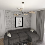 Plafondlamp LOTUS Naturel – 4-Lichts Design Lamp