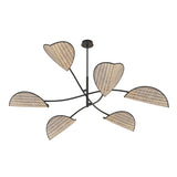 Plafondlamp LOTUS Naturel – 6-Lichts Design Lamp