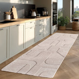 Modern Vloerkleed Geometrisch Creme