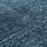 Wasbaar Duurzame Vloerkleed Effenkleur Blauw