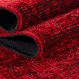 Wasbaar Duurzaam Effenkleur Vloerkleed Rood