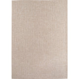 Geweven vloerkleed in Effenkleur Beige