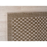 Geweven vloerkleed duurzaam beige binnen en buitenshuis