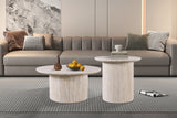 Salontafel 'Lagos' 80 cm Rond Decor Travertin Beige