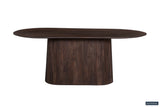 Tafel 'Miguel' 200 cm Ovaal Mango hout Donkerbruin