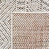 Geweven Vloerkleed Helix - Druk Geometrisch Patroon Creme