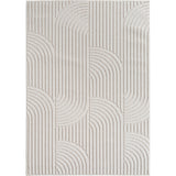 Geweven Vloerkleed Helix Creme - Abstract Golvend Design