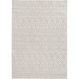 Geweven Vloerkleed Helix - Druk Geometrisch Patroon Creme