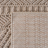 Geweven Vloerkleed Helix - Druk Geometrisch Patroon Beige