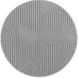 Geweven Vloerkleed Helix Grijs - Abstract Golvend Design