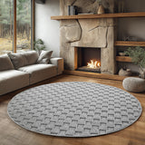 Vloerkleden Silver Rund Winkel