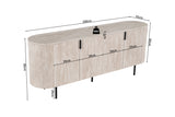 Dressoir 'Lagos' 200 cm Decor Travertin Beige