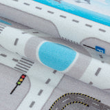 Kid's 2902 City Grijs Vloerkleed Laagpolig Kinderkamer Tapijt