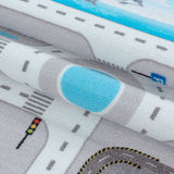 Kid's 2902 City Grijs Vloerkleed Laagpolig Kinderkamer Tapijt