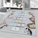 Kid's 2903 Hinkelbaan Vloerkleed Laagpolig Kinderkamer Tapijt