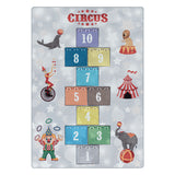 Kid's 2909 Circus Vloerkleed Laagpolig Kinderkamer Tapijt