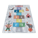 Kid's 2909 Circus Vloerkleed Laagpolig Kinderkamer Tapijt