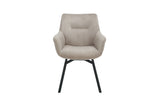 Stoel 'Modest' Draaibaar Ribfluweel Beige