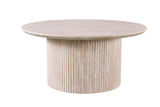 Salontafel 'Lagos' 80 cm Rond Decor Travertin Beige