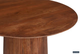 Tafel 'Miguel' 130 cm Rond Mango hout Lichtbruin