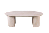 Salontafel 'Lagos' 120 cm Ovaal Decor Travertin Beige
