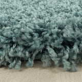 Sydney Shaggy Aqua/Blauw Vloerkleed Hoogpolig Zachte Tapijt