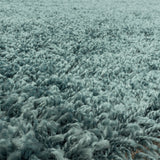 Sydney Shaggy Aqua/Blauw Vloerkleed Hoogpolig Zachte Tapijt