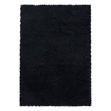 Sydney Shaggy Black/Zwart Vloerkleed Hoogpolig Zachte Tapijt