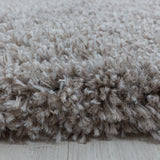 Fluffy Shaggy Beige Vloerkleed Hoogpolig Zachte Trendy Tapijt