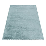 Fluffy Shaggy Blue/Blauw Vloerkleed Hoogpolig Zachte Trendy Tapijt