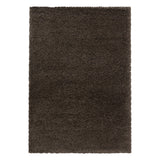 Fluffy Shaggy Brown/Bruin Vloerkleed Hoogpolig Zachte Trendy Tapijt