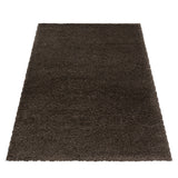 Fluffy Shaggy Brown/Bruin Vloerkleed Hoogpolig Zachte Trendy Tapijt