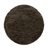 Fluffy Shaggy Brown/Bruin Vloerkleed Hoogpolig Zachte Trendy Tapijt