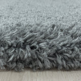 Fluffy Shaggy Lightgrey/Lichtgrijs Vloerkleed Hoogpolig Zachte Trendy Tapijt