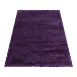 Fluffy Shaggy Lila Vloerkleed Hoogpolig Zachte Trendy Tapijt