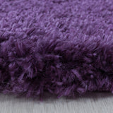 Fluffy Shaggy Lila Vloerkleed Hoogpolig Zachte Trendy Tapijt